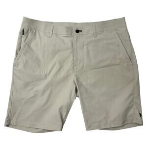 Public Rec Workday Shorts Khaki Chino Men's 36 Casual 5 Pocket Athleisure Golf